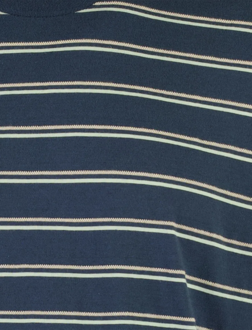 T-shirt Vanguard groen gestreept katoen