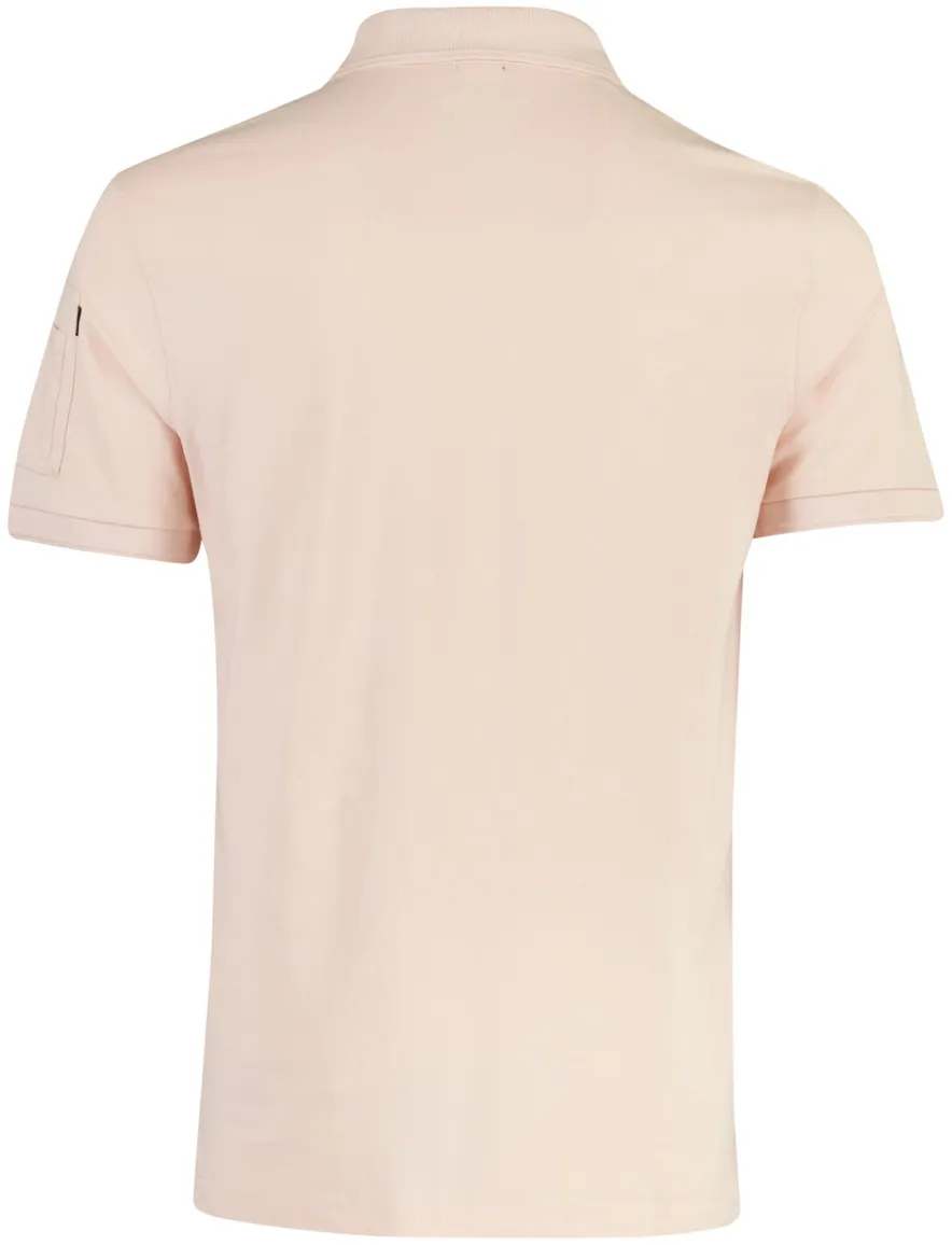 PME Legend polo v-hals roze katoen