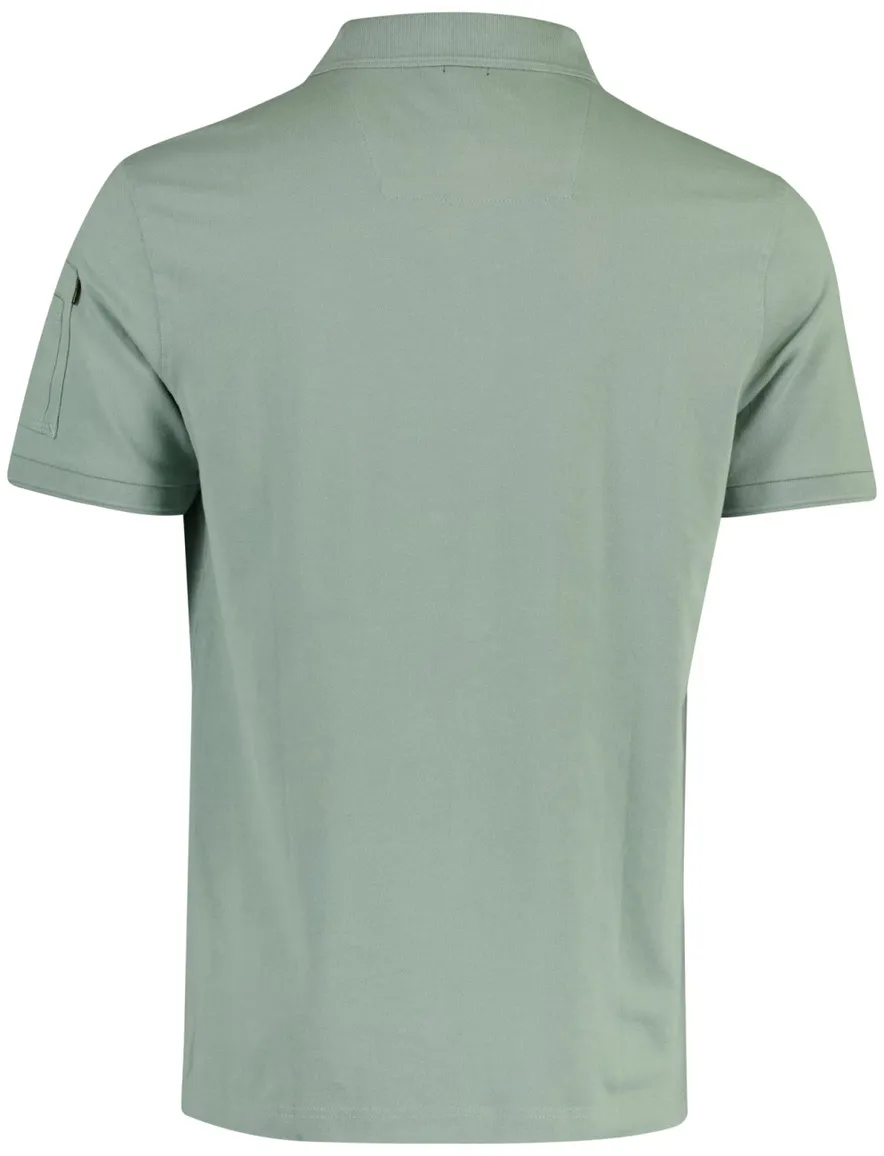 PME Legend polo v-hals groen katoen
