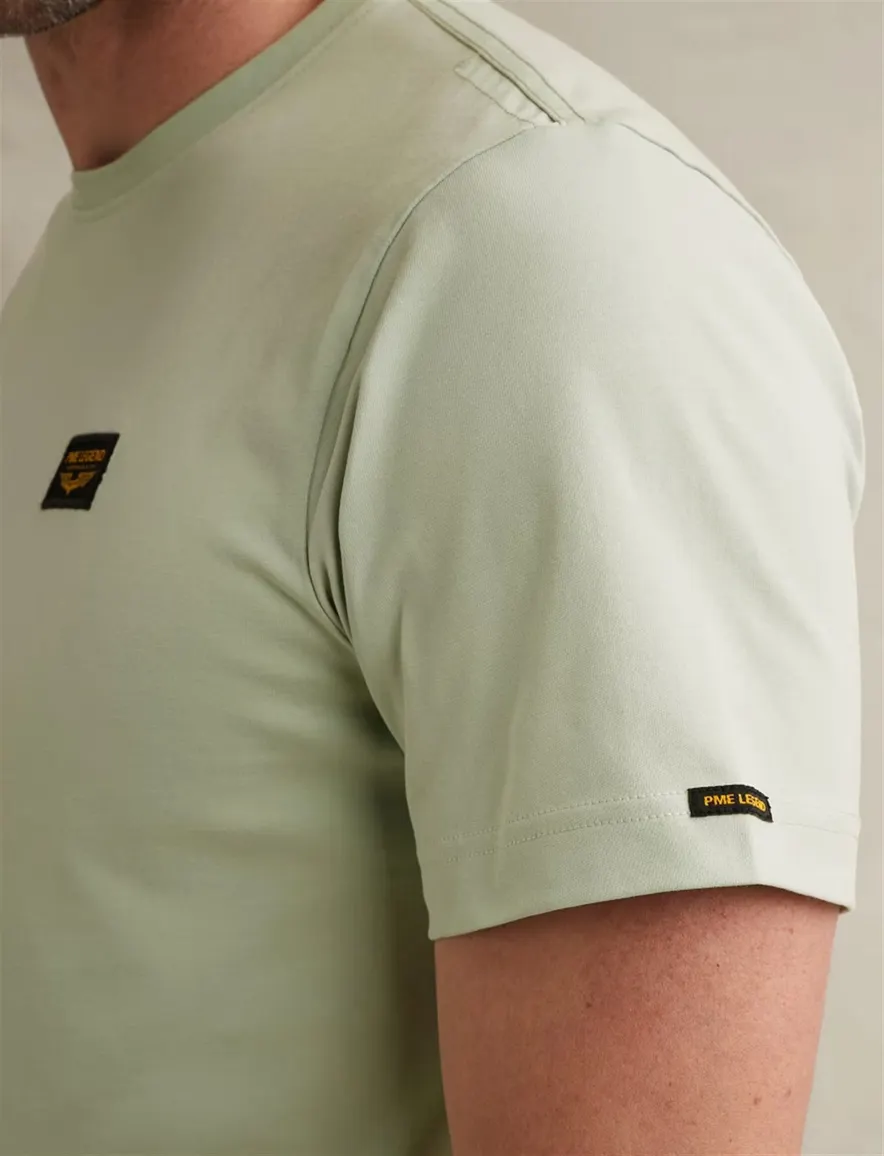 PME Legend T shirt ronde hals lichtgroen