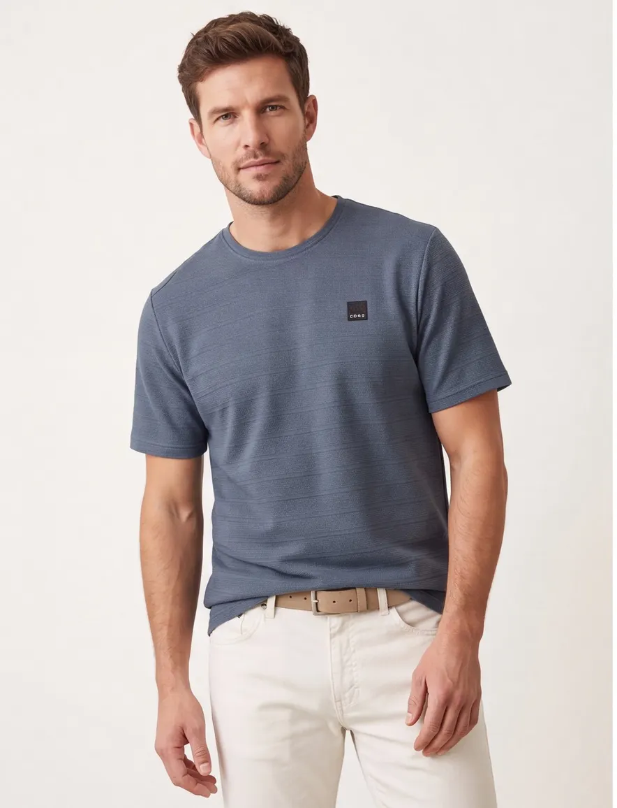 Jack & Jones t-shirt donkerblauw Plus Size
