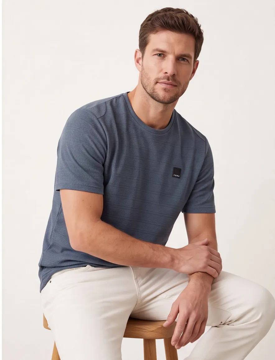Jack & Jones t-shirt donkerblauw Plus Size