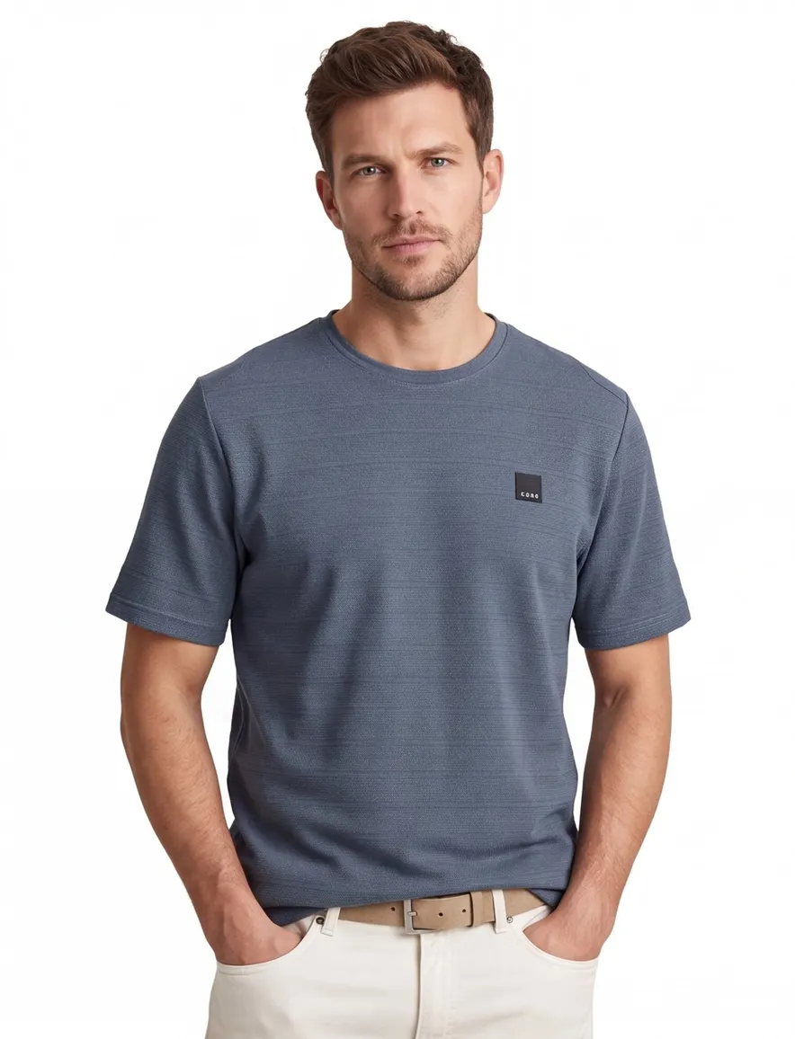 Jack & Jones t-shirt donkerblauw Plus Size
