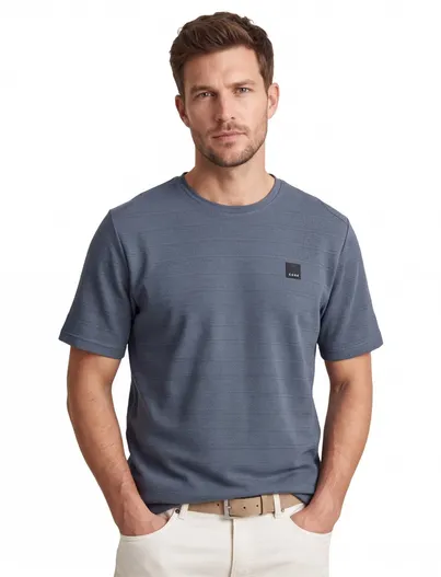 Jack & Jones T-shirt Jack & Jones Plus Size donkerblauw korte mouw