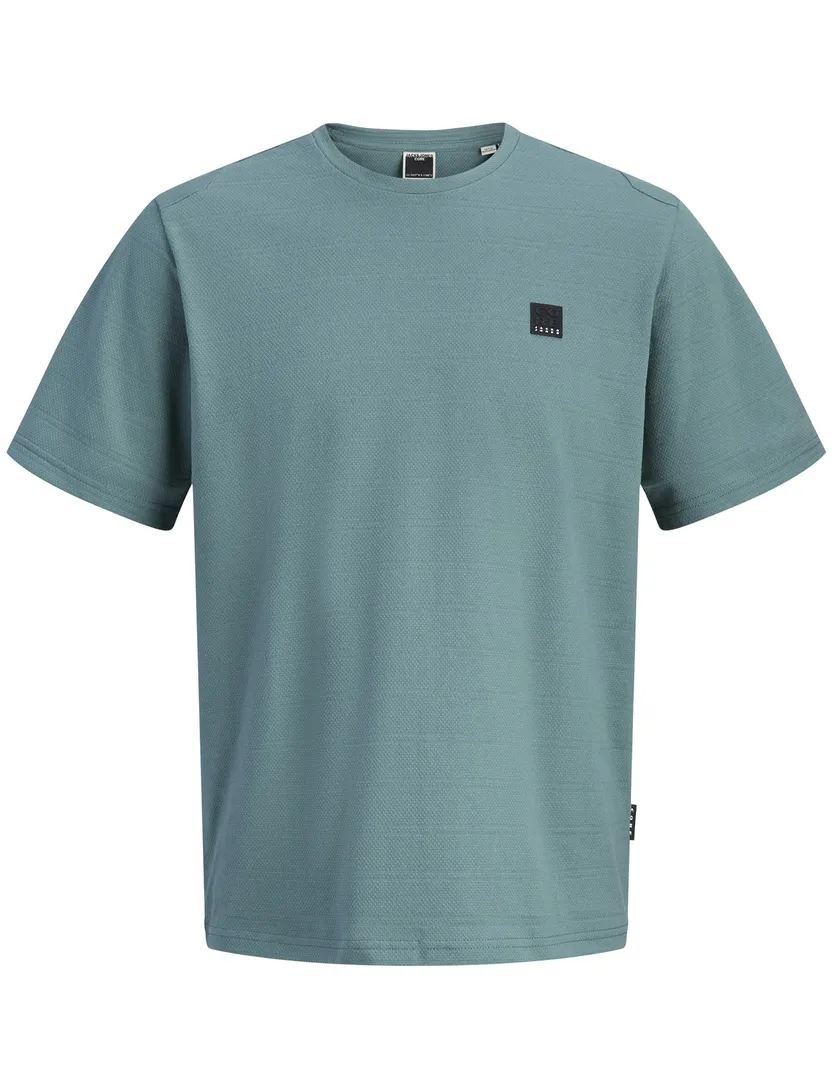 T-shirt Jack & Jones Plus Size turquoise korte mouw ronde hals