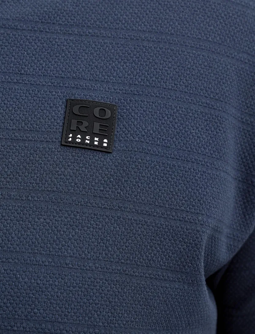 Poloshirt Jack & Jones donkerblauw Plus Size 2 knopen korte mouw