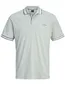 Jack & Jones Plus Size polo lichtgrijs korte mouw