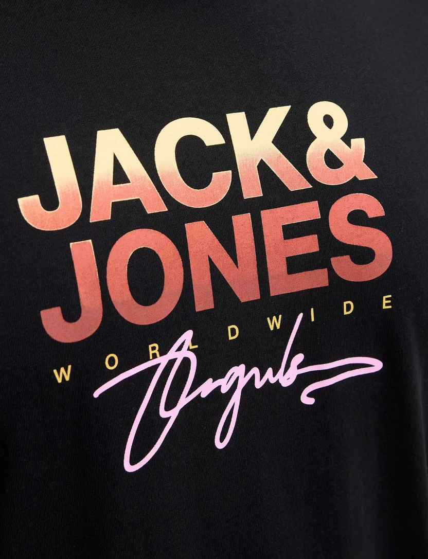 T-shirt Jack & Jones Plus Size korte mouw ronde hals opdruk