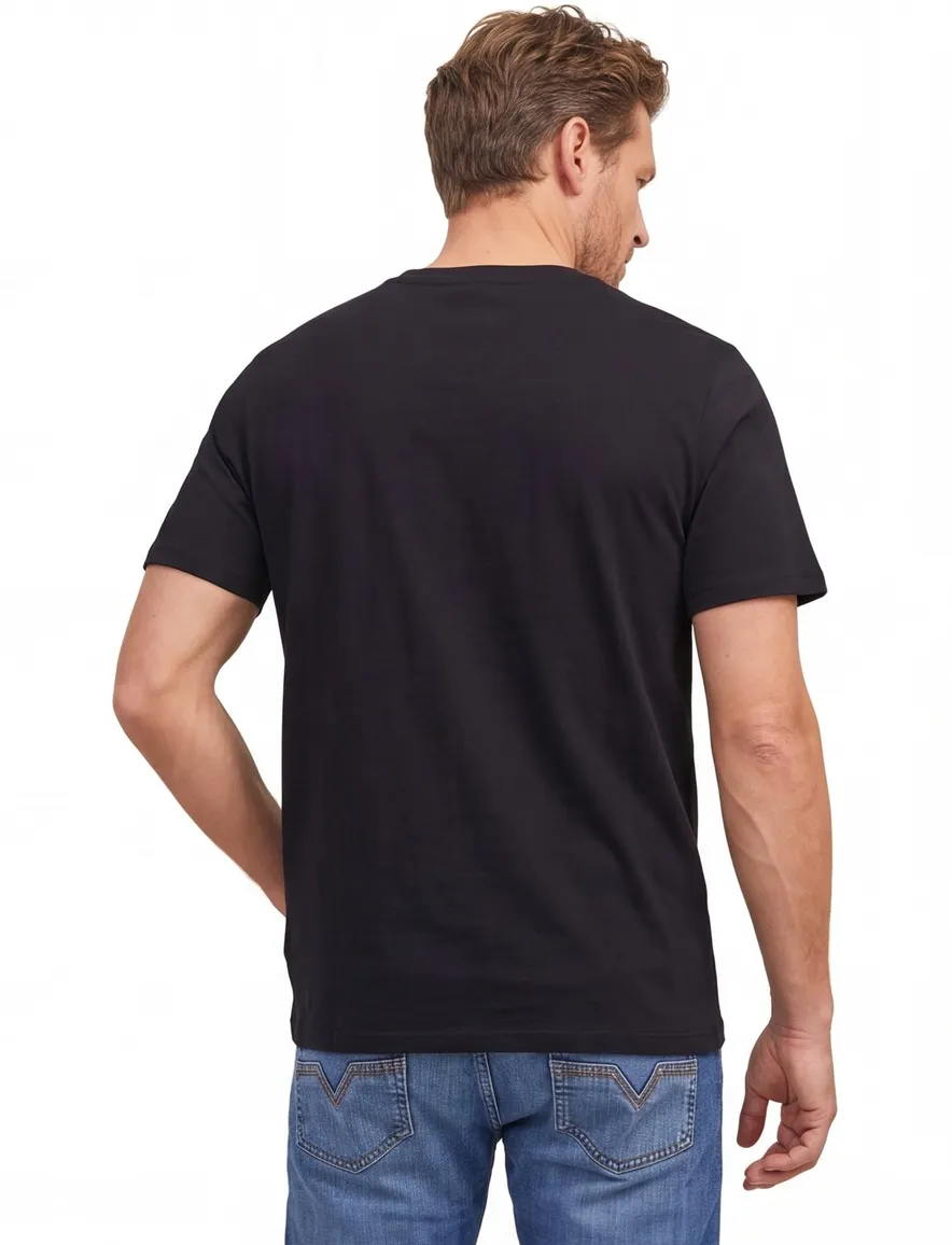 Jack & Jones Plus Size t-shirt zwart korte mouw ronde hals
