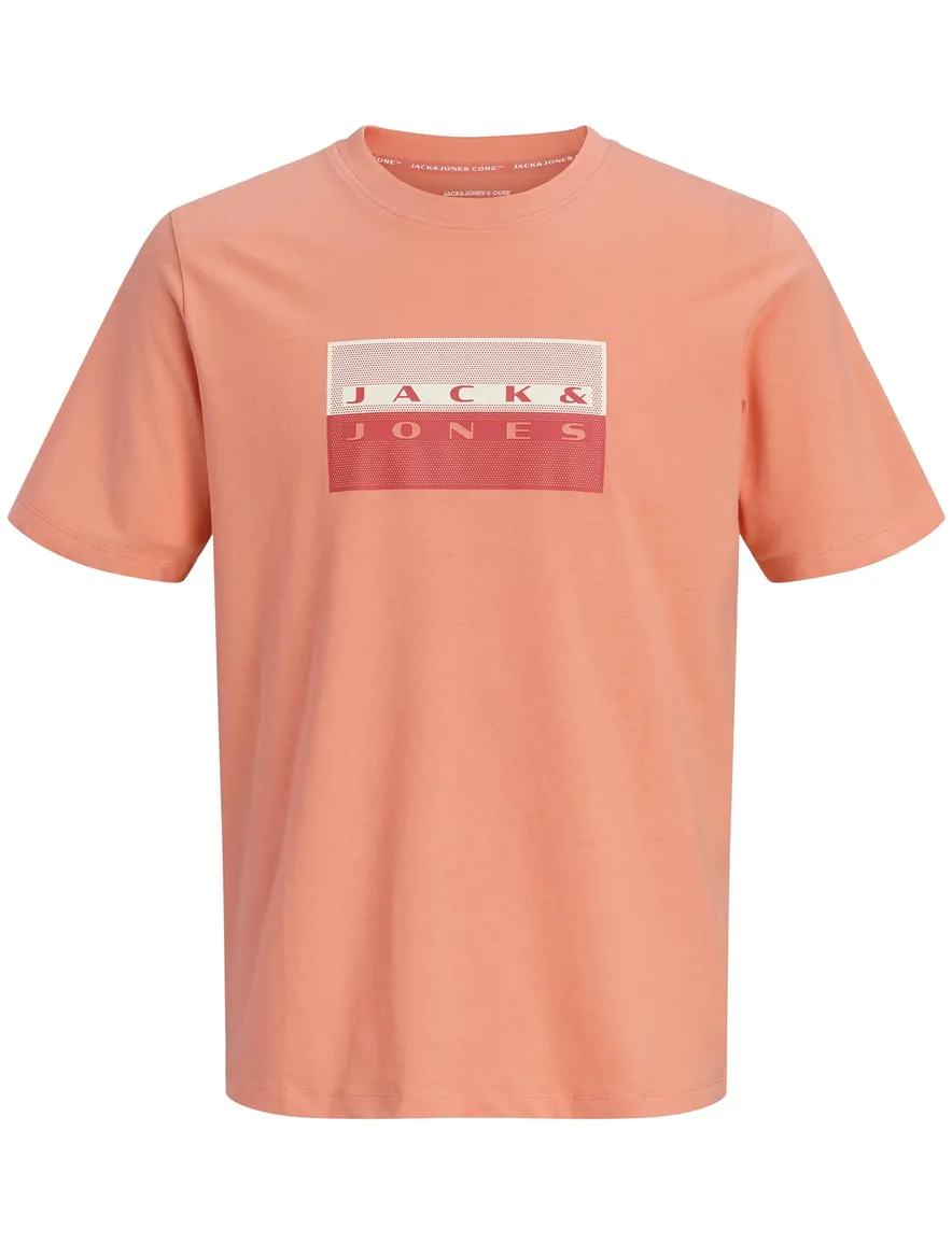 Jack & Jones t-shirt zalm Plus Size