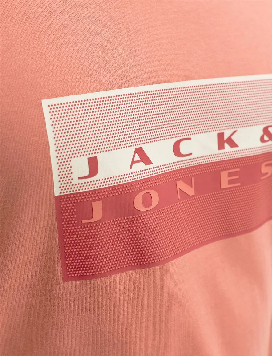 Jack & Jones t-shirt zalm Plus Size