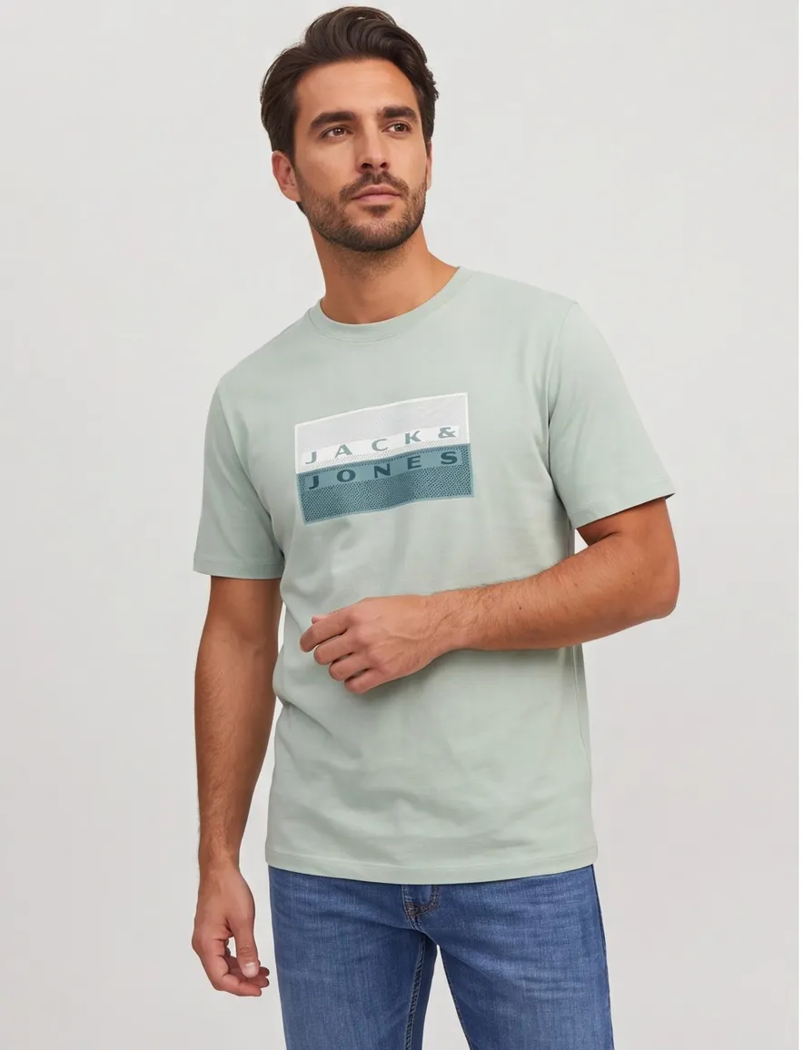 Jack & Jones Plus Size t-shirt groen ronde hals