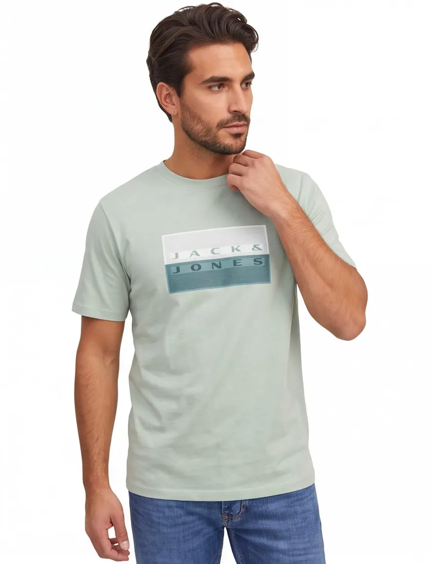 Jack & Jones Plus Size t-shirt groen ronde hals