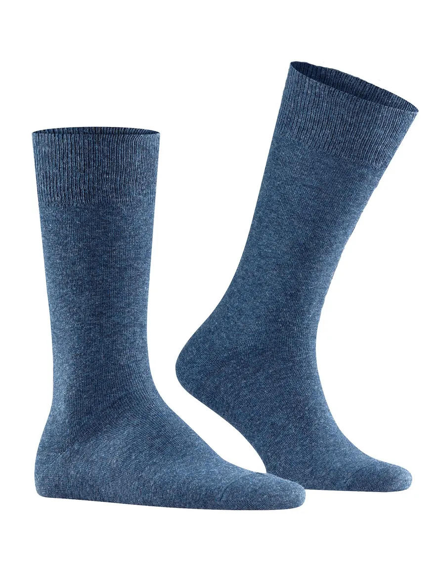 Falke sokken blauw effen