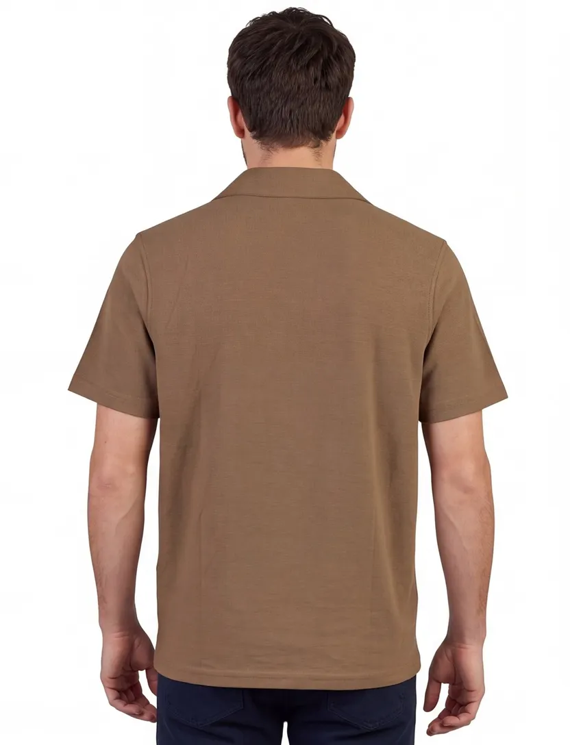 Born With Appetite doorknoop polo khaki 100% katoen