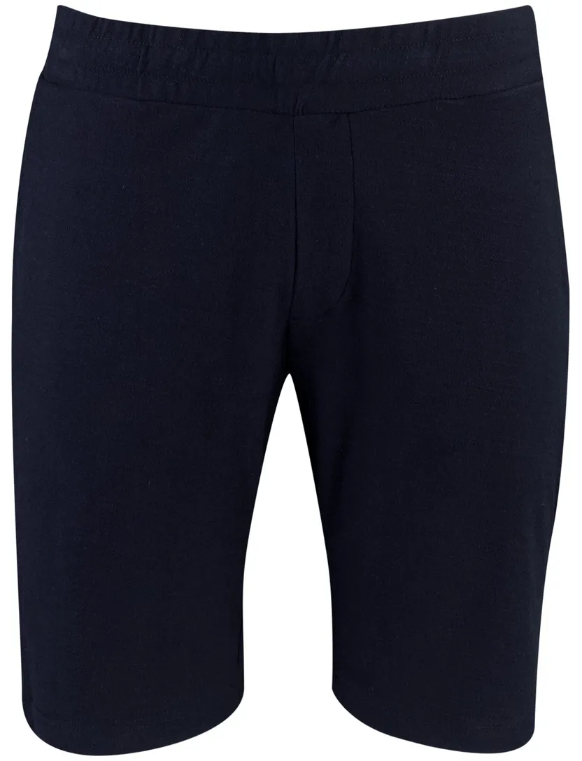 Shorts Born With Appetite donkerblauw katoen elastische band