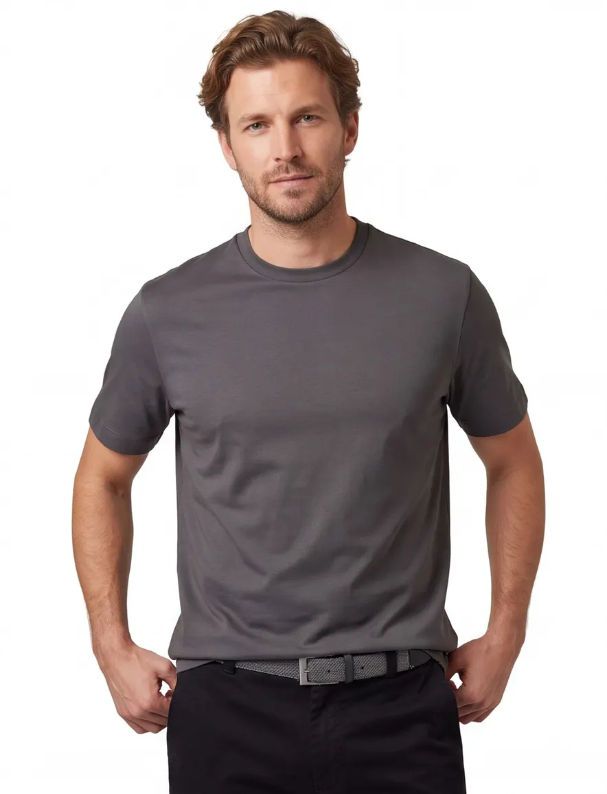 Born With Appetite T-shirt ronde hals grijs