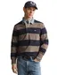 Gant Regular Fit rugby kraag trui beige gestreept
