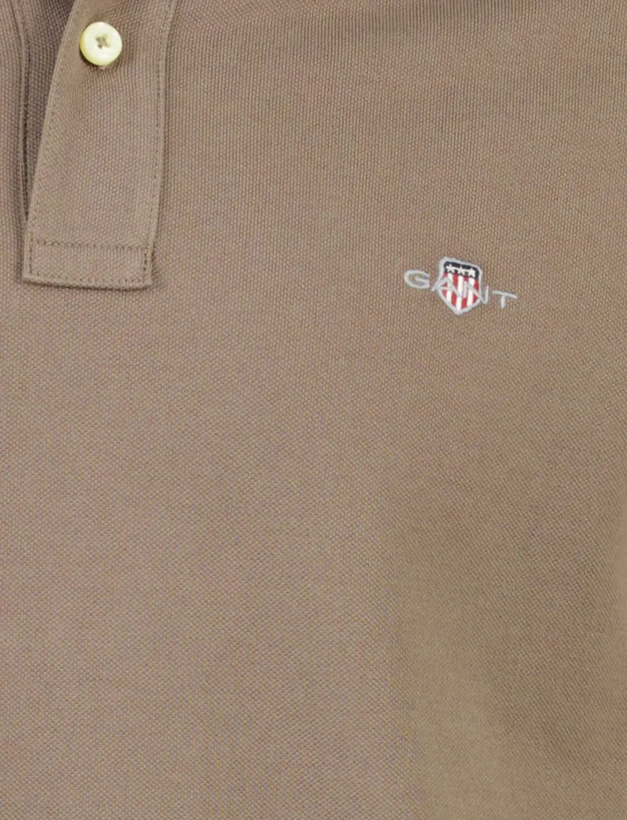 Poloshirt Gant bruin