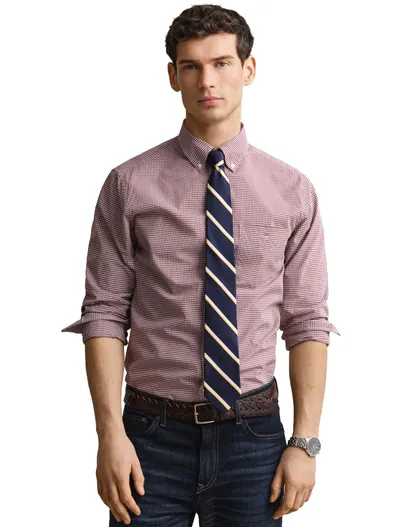 Gant Overhemd Gant Regular Fit bordeaux