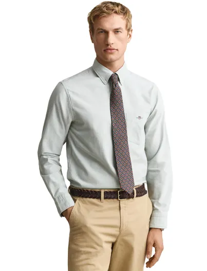 Gant Gant overhemd mint groen
