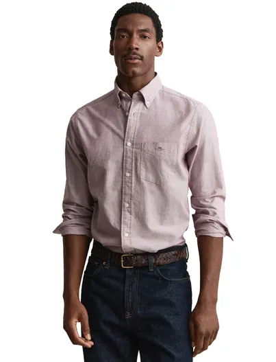 Gant Overhemden Gant Regular Fit roze