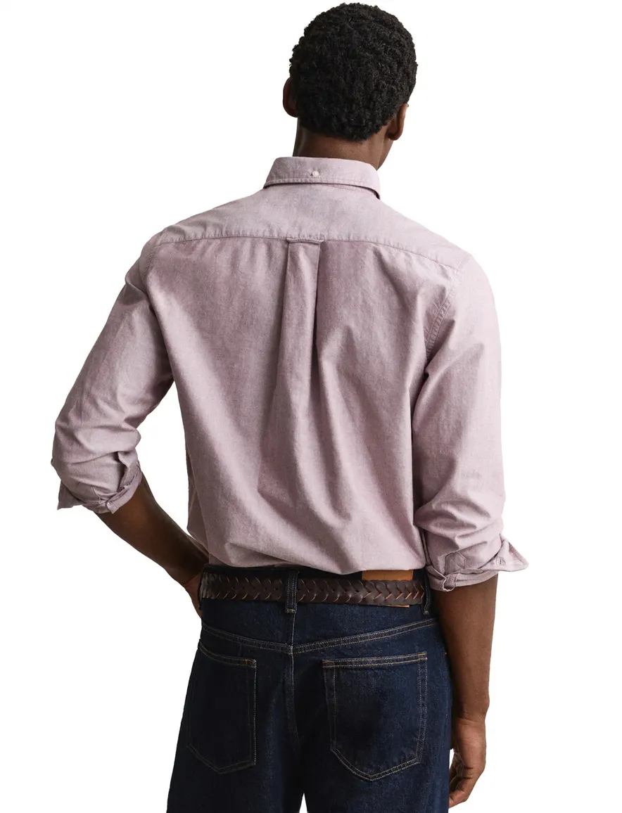 Gant Regular Fit overhemd roze effen