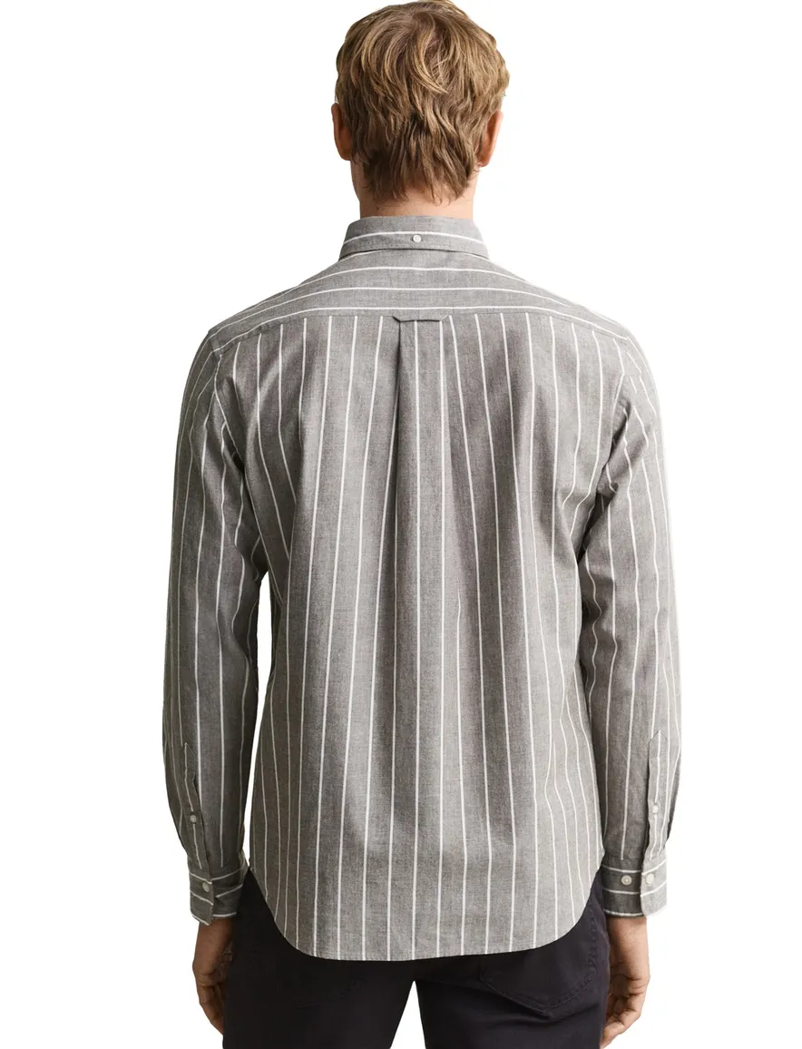 Gant Regular Fit overhemd bruin gestreept