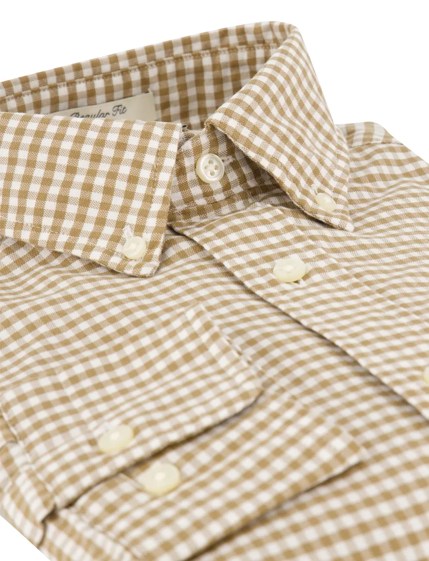 Overhemd Gant camel