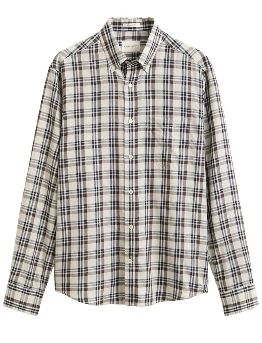 Overhemd Gant beige