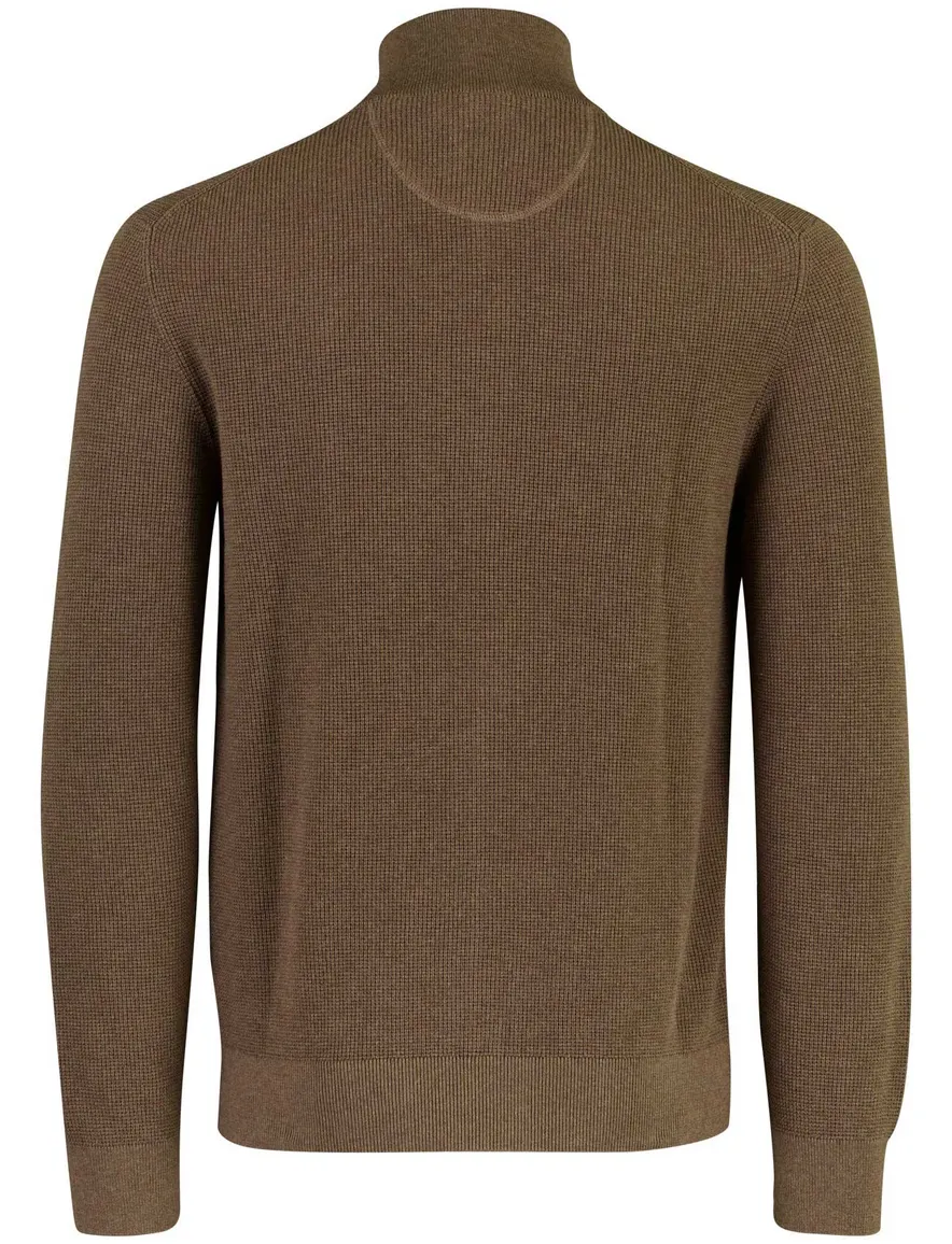 Gant vest bruin gebreid