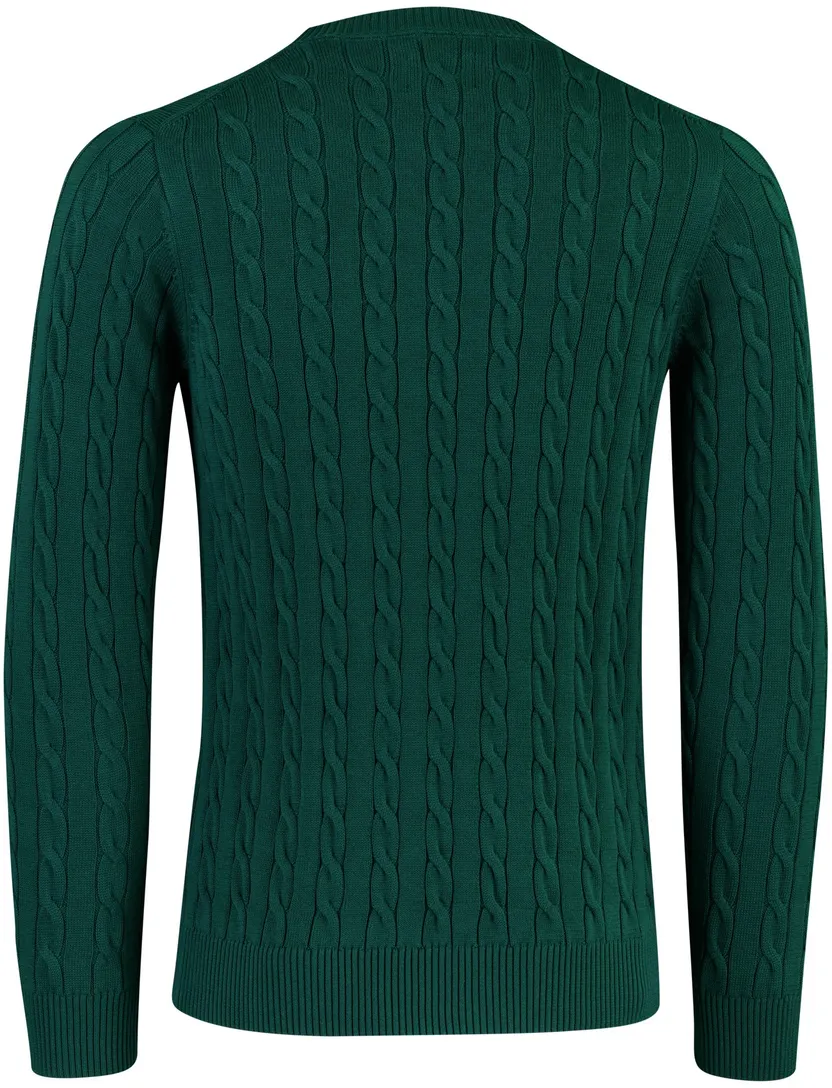 Trui Gant groen grof gebreid