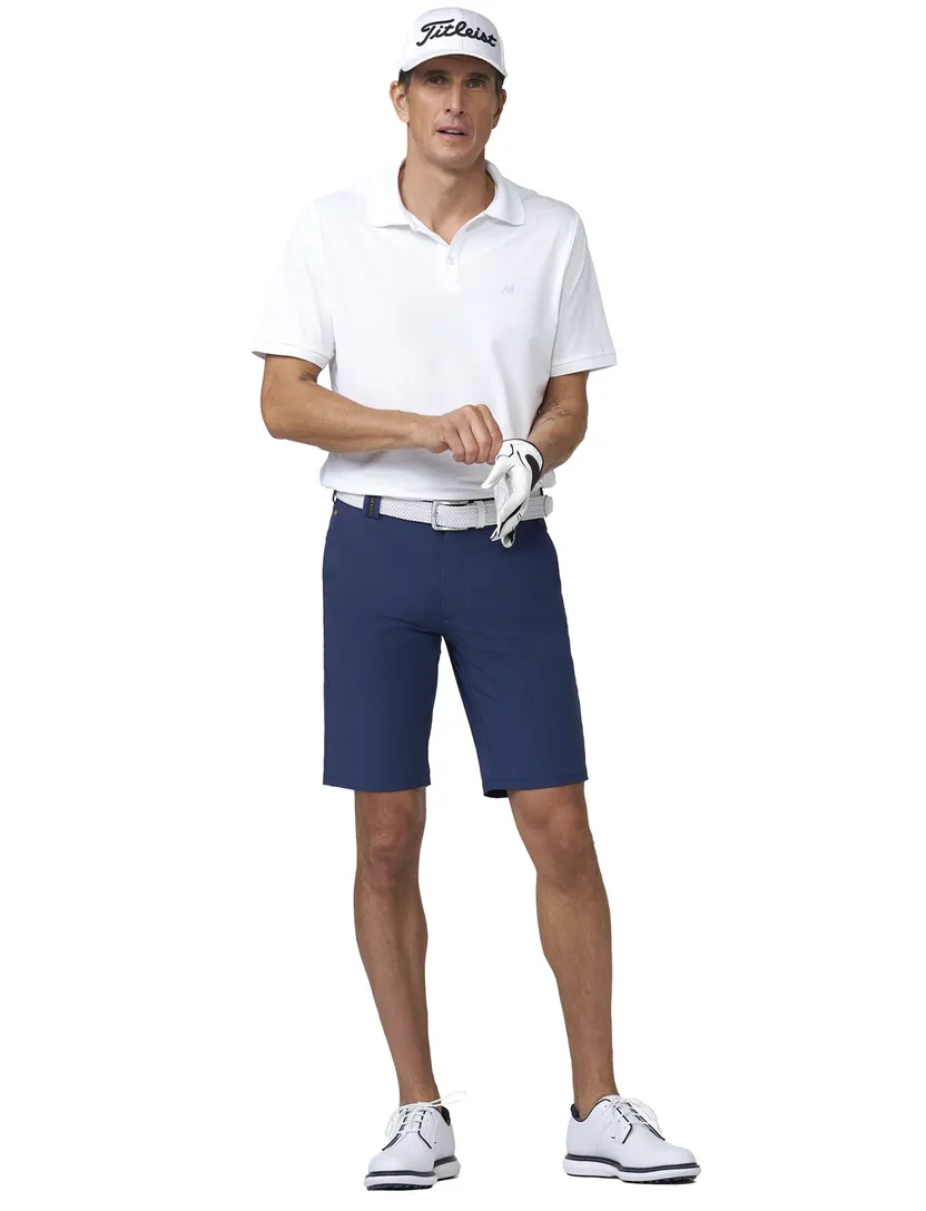 Chino shorts Meyer blauw normale fit