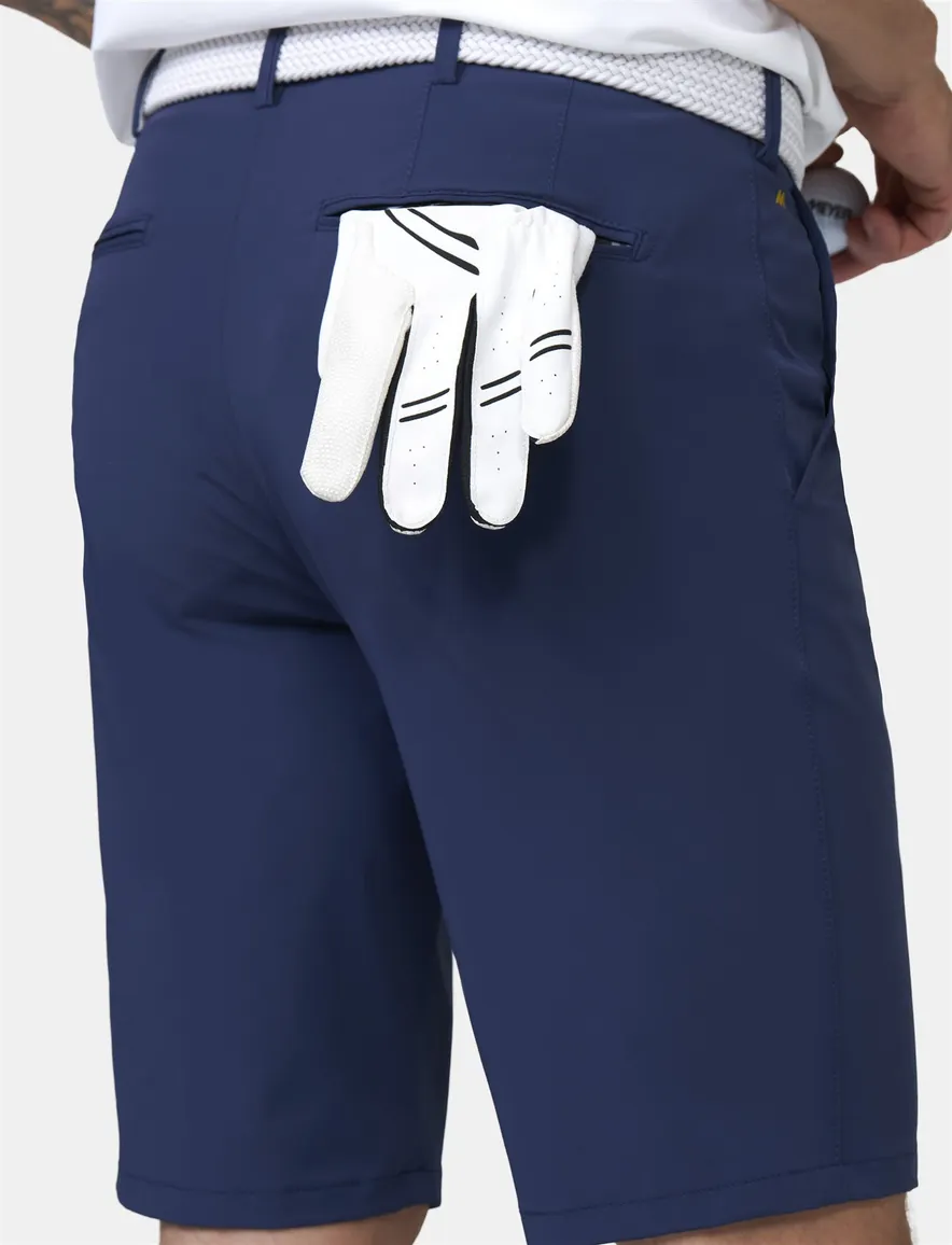 Blauwe chino shorts Meyer normale fit