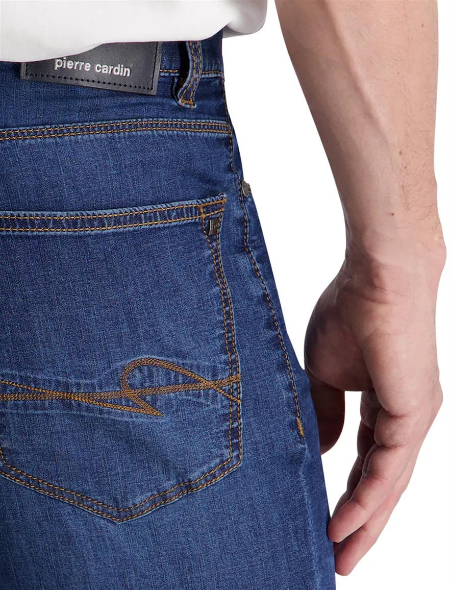 Pierre Cardin 5-pocket spijkerbroek donkerblauw