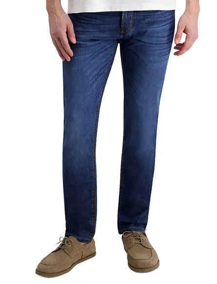 Broek Pierre Cardin donkerblauw jeans normale fit