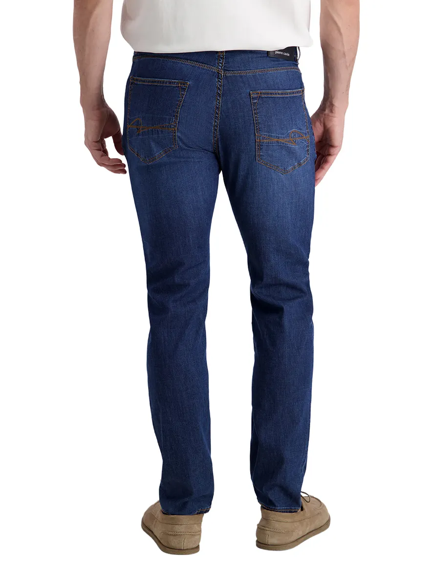 Pierre Cardin 5-pocket spijkerbroek donkerblauw