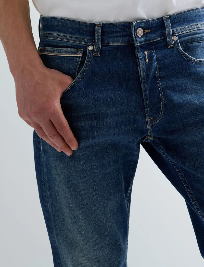Replay jeans donkerblauw normale fit