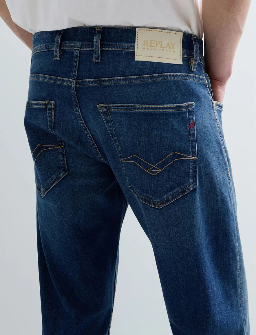 Replay jeans donkerblauw 5-pocket