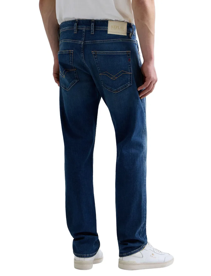 Replay jeans donkerblauw normale fit
