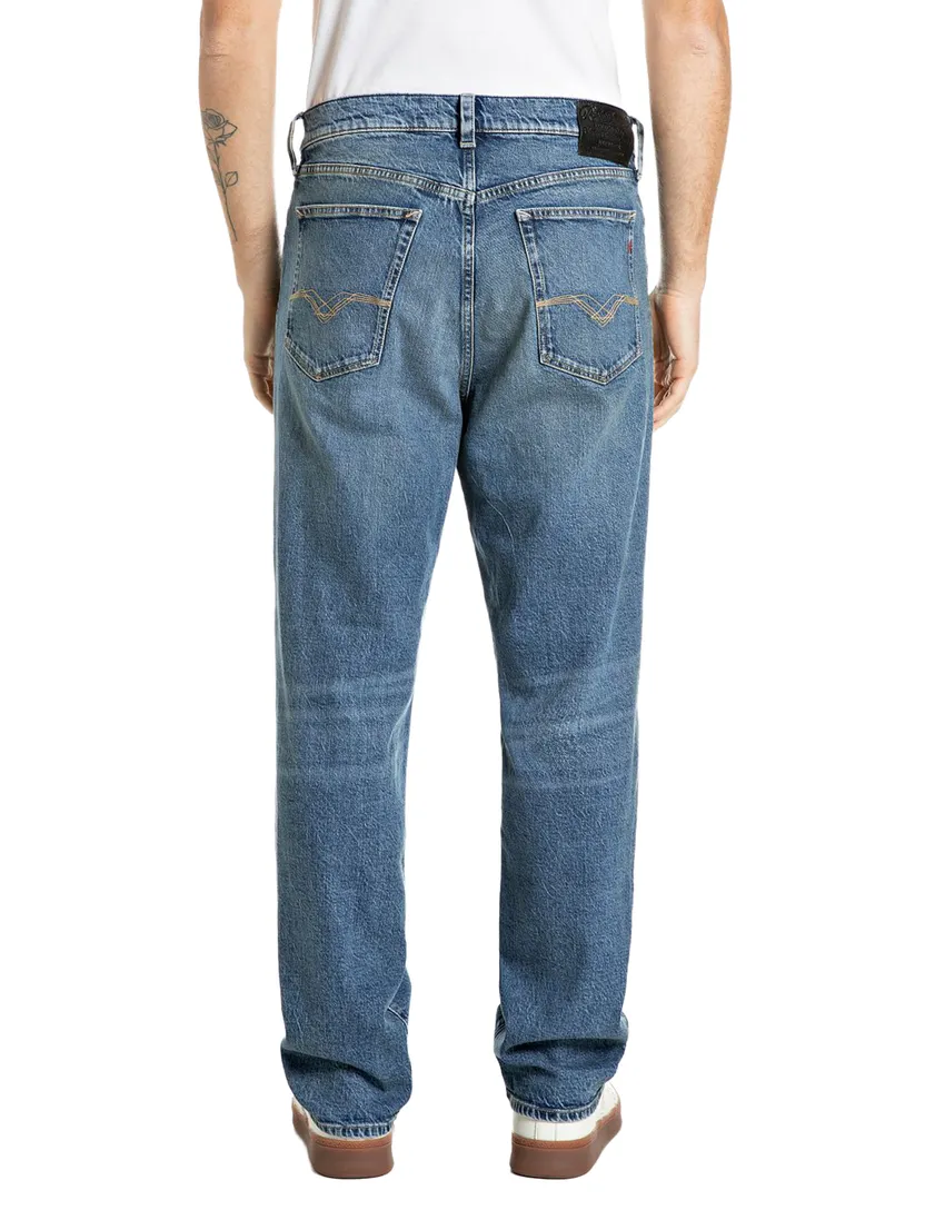 Jeans Replay blauw wijde fit