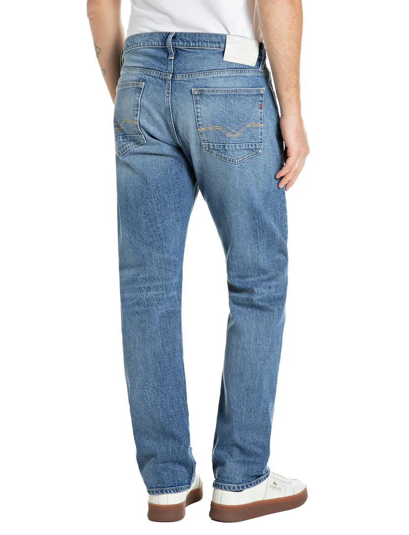 Replay jeans lichtblauw wijde fit