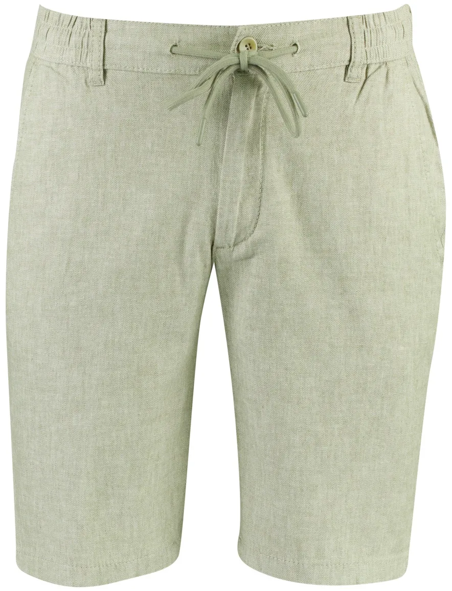Shorts Brax groen gemêleerd normale fit