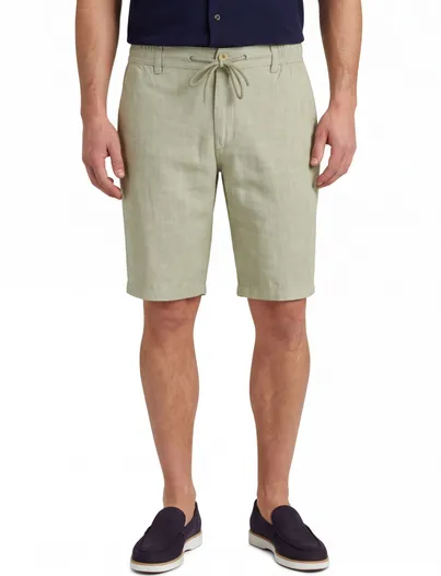 Brax Shorts Brax groen gemêleerd normale fit
