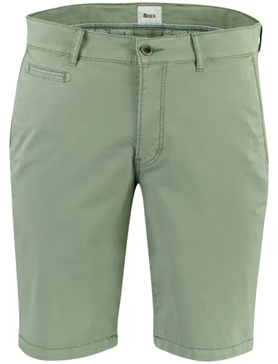 Brax Shorts Brax groen normale fit katoen