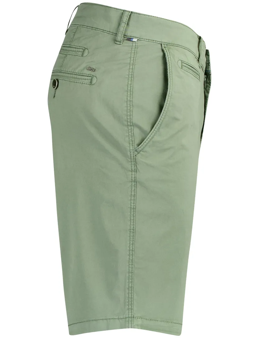 Shorts Brax katoen donkergroen normale fit