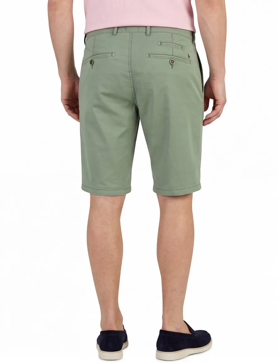Shorts Brax groen normale fit katoen