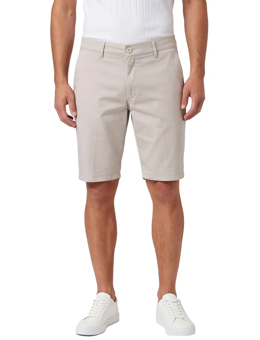 Chino shorts Brax grijs katoen polyester elastaan