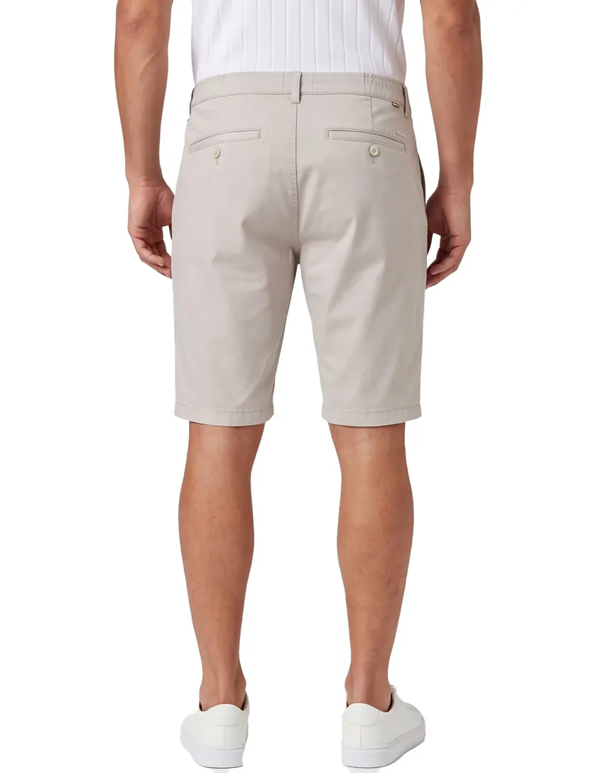 Chino shorts Brax grijs katoen polyester elastaan