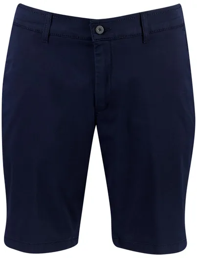 Brax Brax chino shorts donkerblauw katoen elastaan